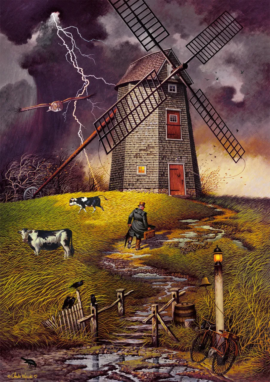 Buffalo Games Charles Wysocki Wednesday Night Checkers puslespil 300