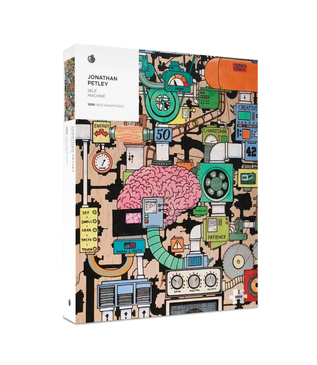 Pomegranate Jonathan Petley Self Machine puslespil 1000 brikker humor