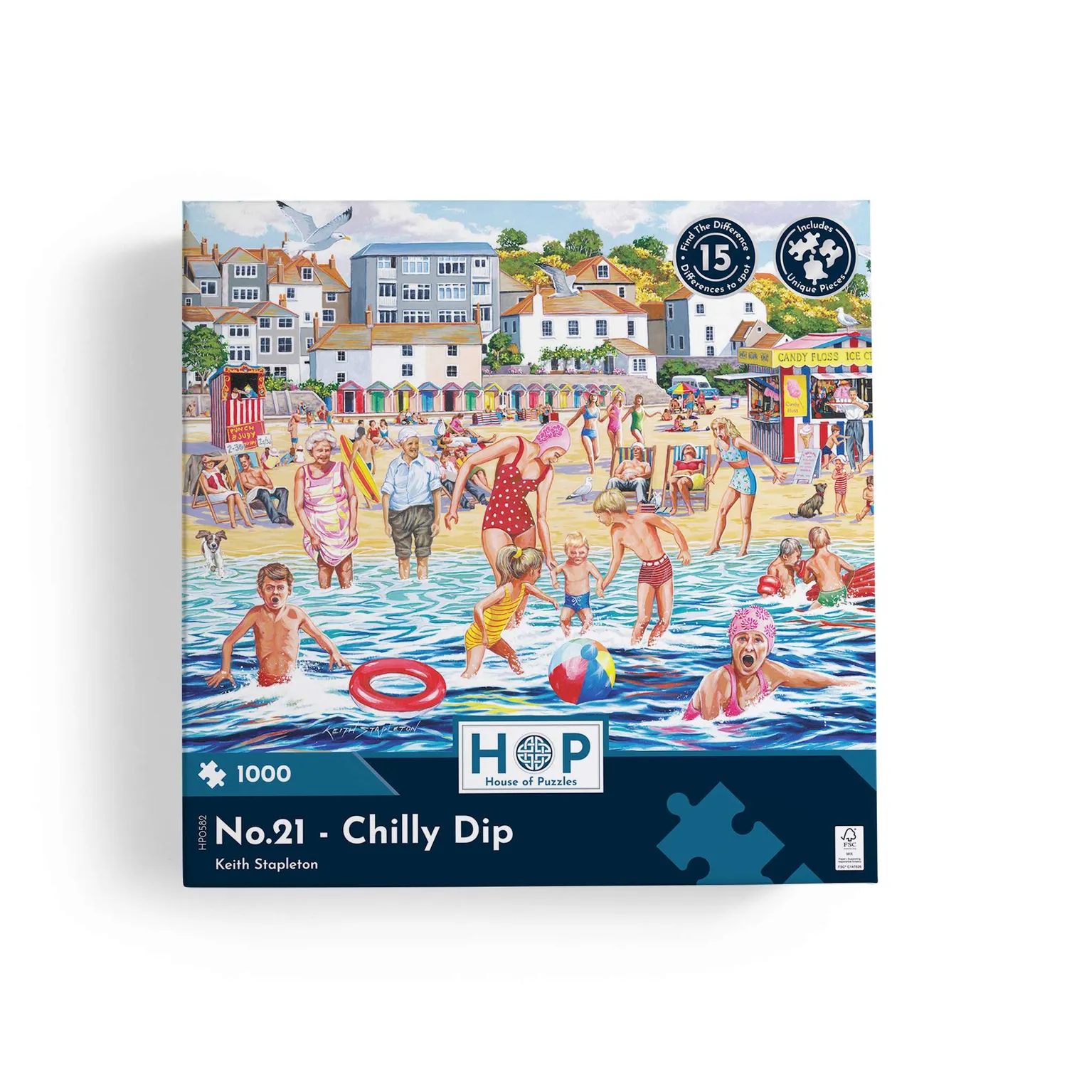 House of Puzzles Chilly Dip No.21 1000 puslespil strand