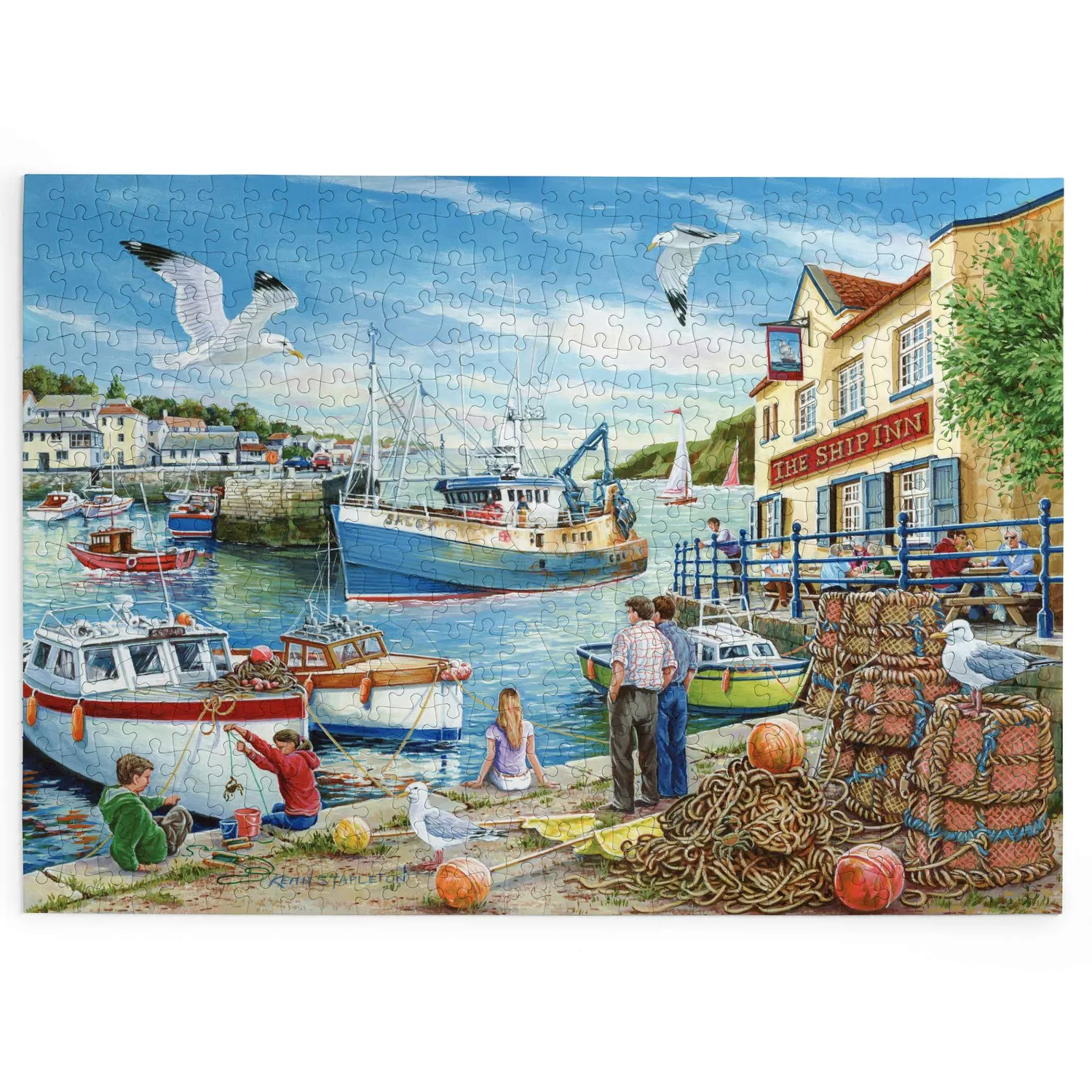House of Puzzles BIG 500 Ship Inn puslespil 500 brikker store brikker