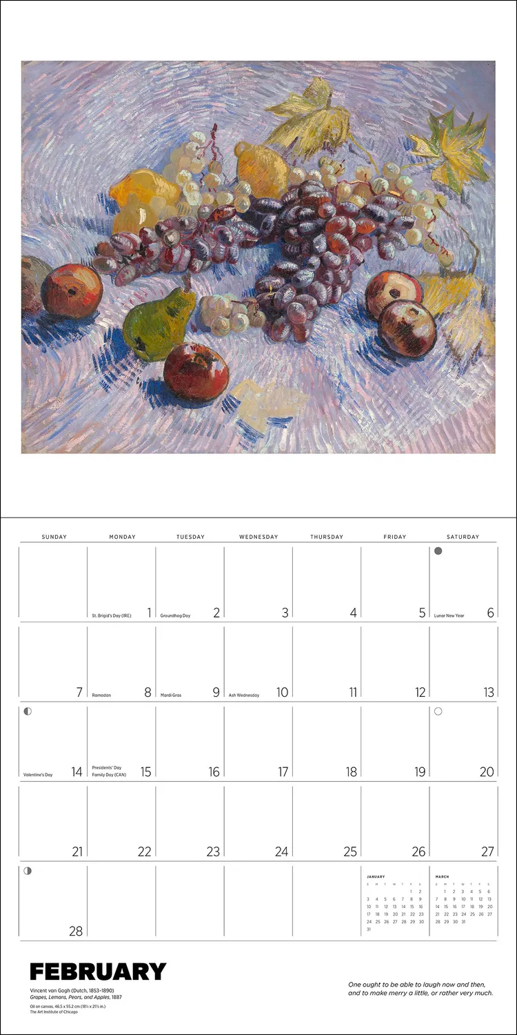 Pomegranate Vincent van Gogh 2027 vægkalender landskaber