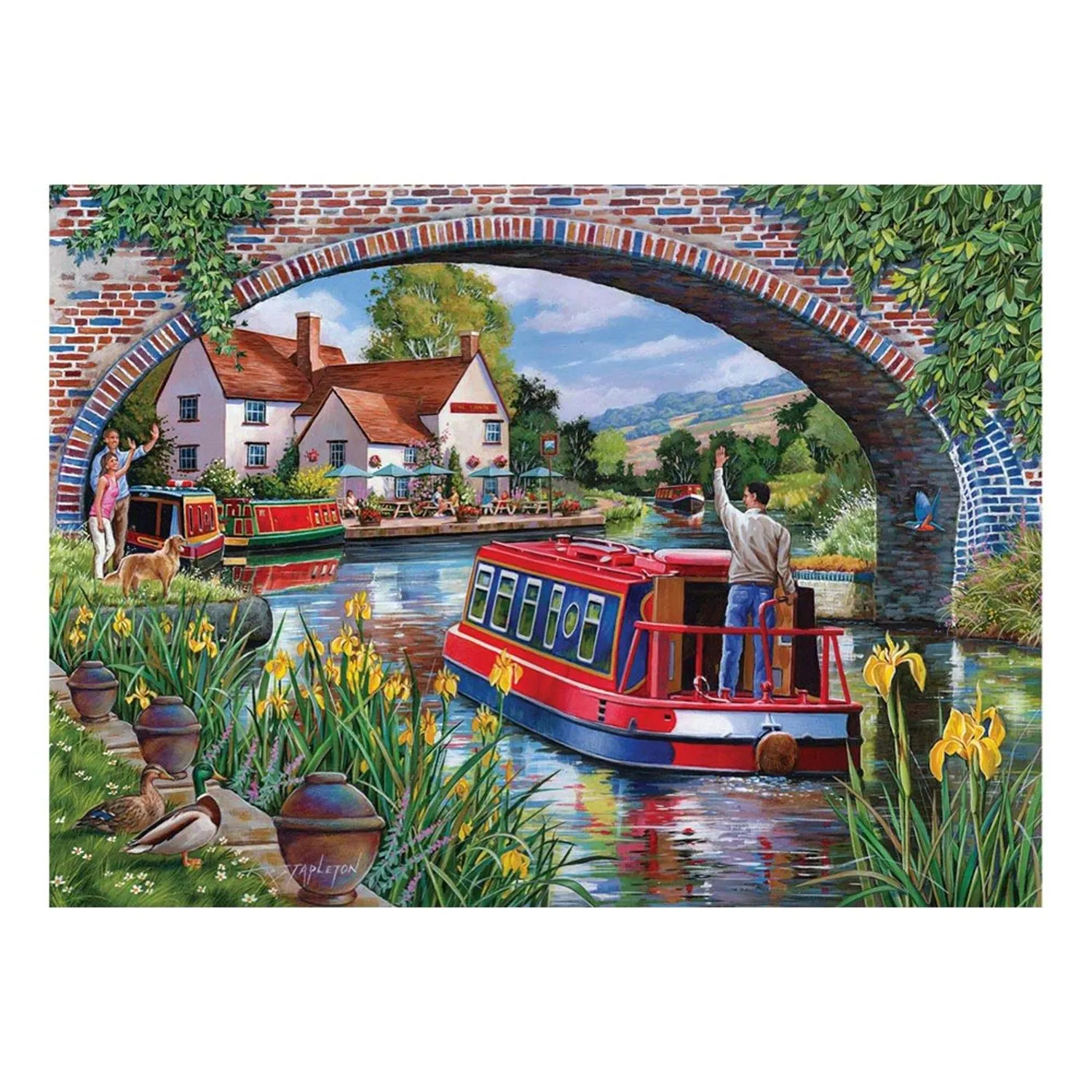 House of Puzzles Over & Under BIG puslespil 500 brikker XL