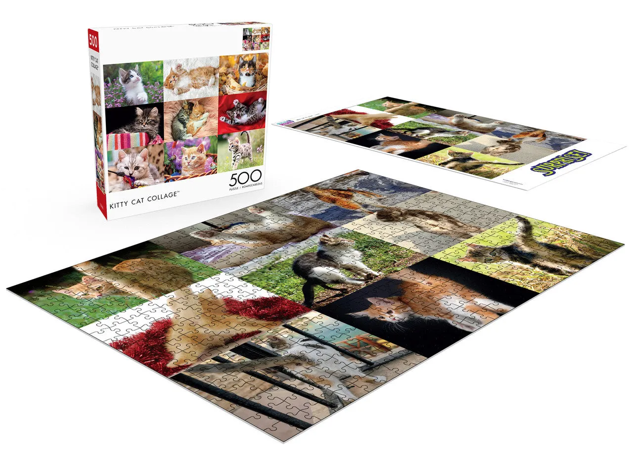 Buffalo Games Prank Puzzles Kitty Collage puslespil 500 brikker prank