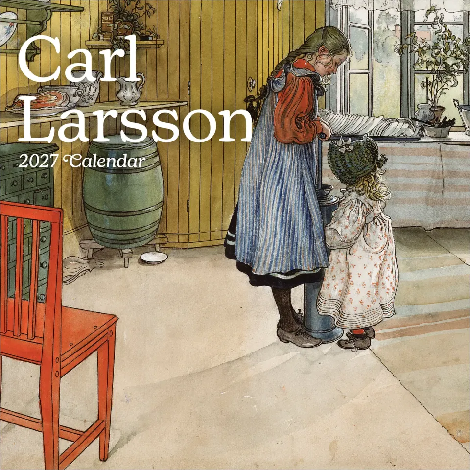 Pomegranate Carl Larsson 2027 vægkalender akvarel