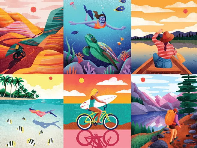 Buffalo Games Wanderlust puslespil 1500 brikker rejse