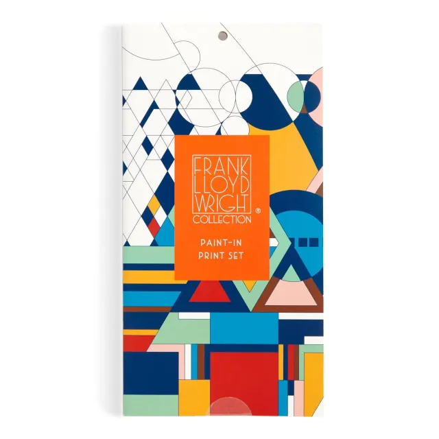 Good Puzzle Co. Frank Lloyd Wright malesæt 6 kort geometri