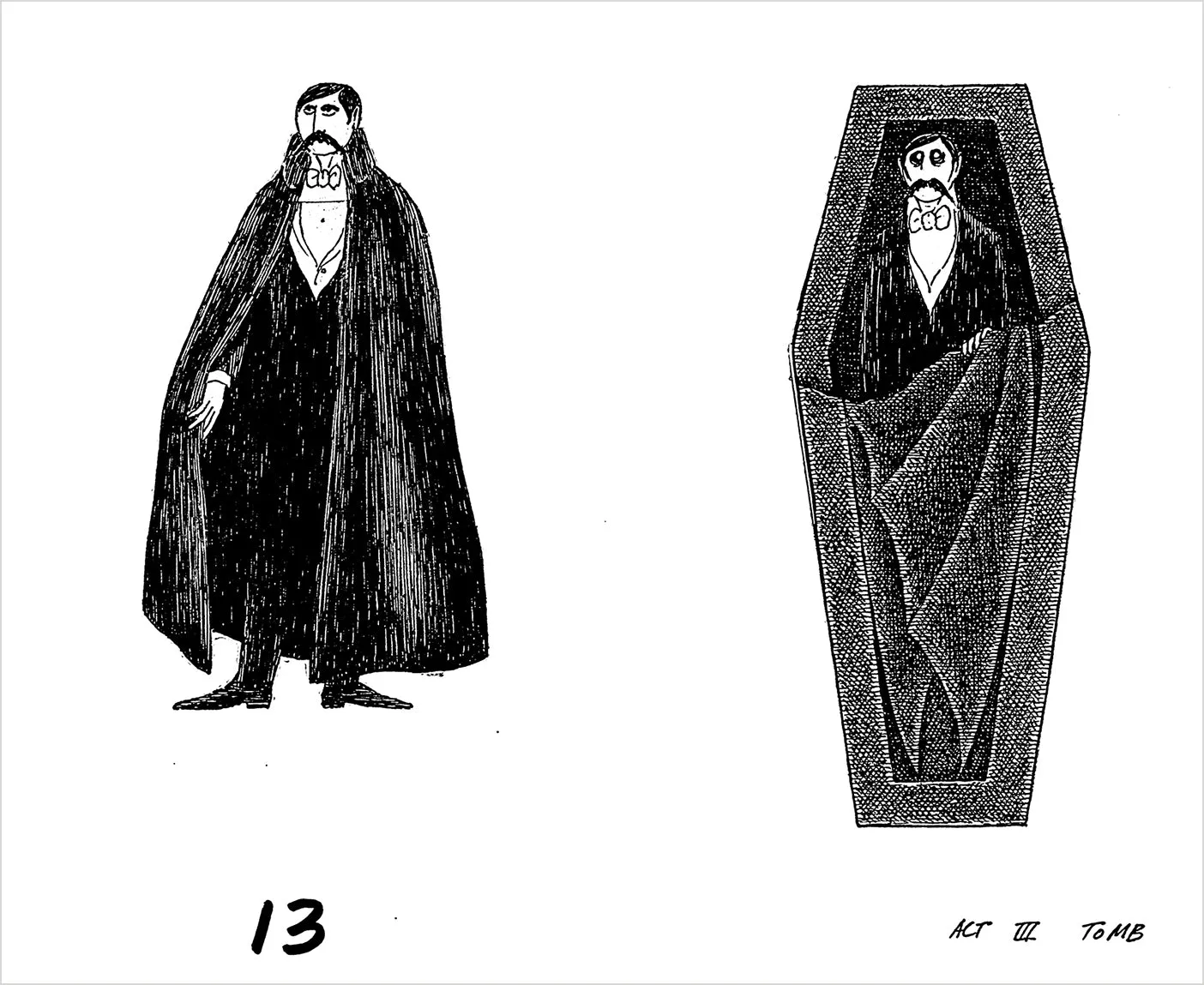 Pomegranate Dracula legeteater – Edward Gorey model