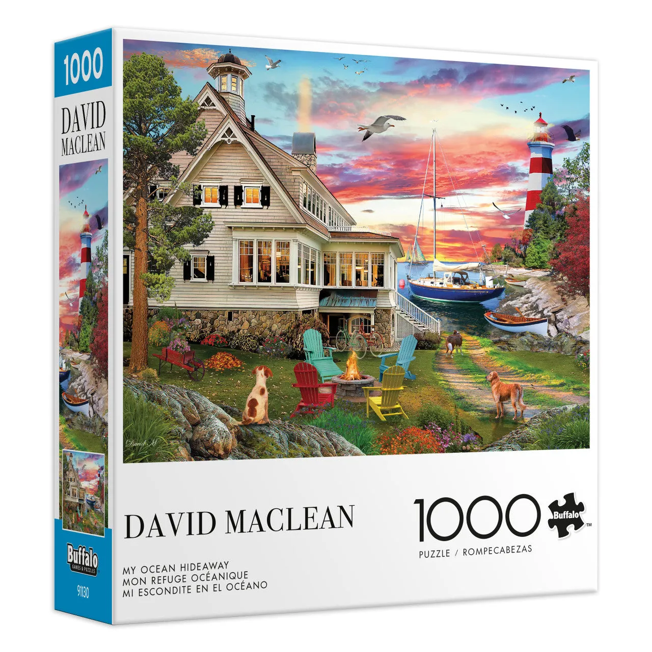 Buffalo Games My Ocean Hideaway puslespil 1000 brikker kyst