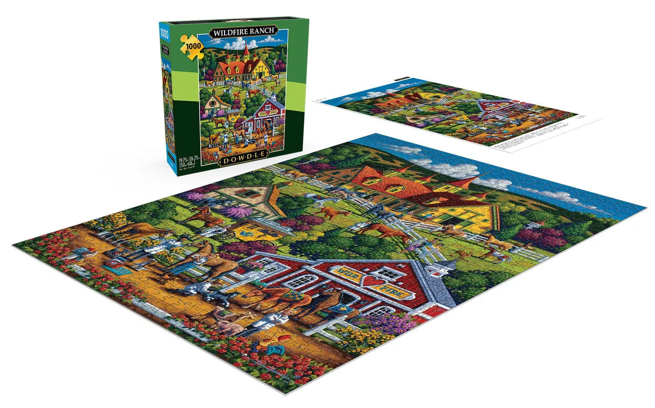 Buffalo Games Eric Dowdle Wildfire Ranch puslespil 1000 brikker