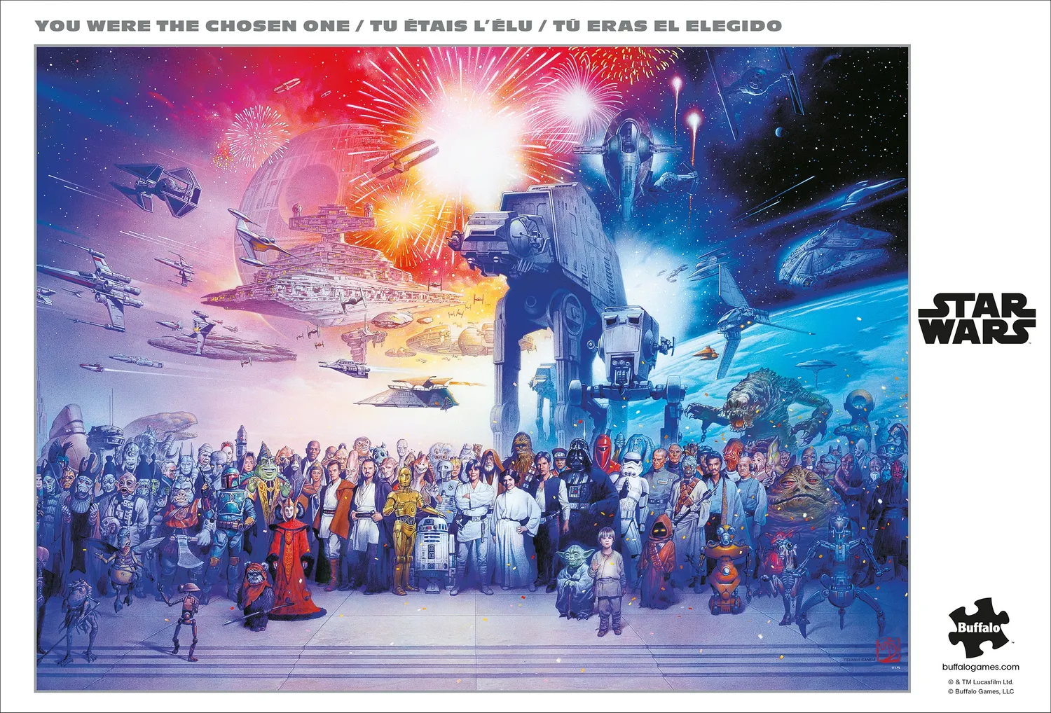 Buffalo Games Star Wars You Were The Chosen One puslespil 1000 brikker collage