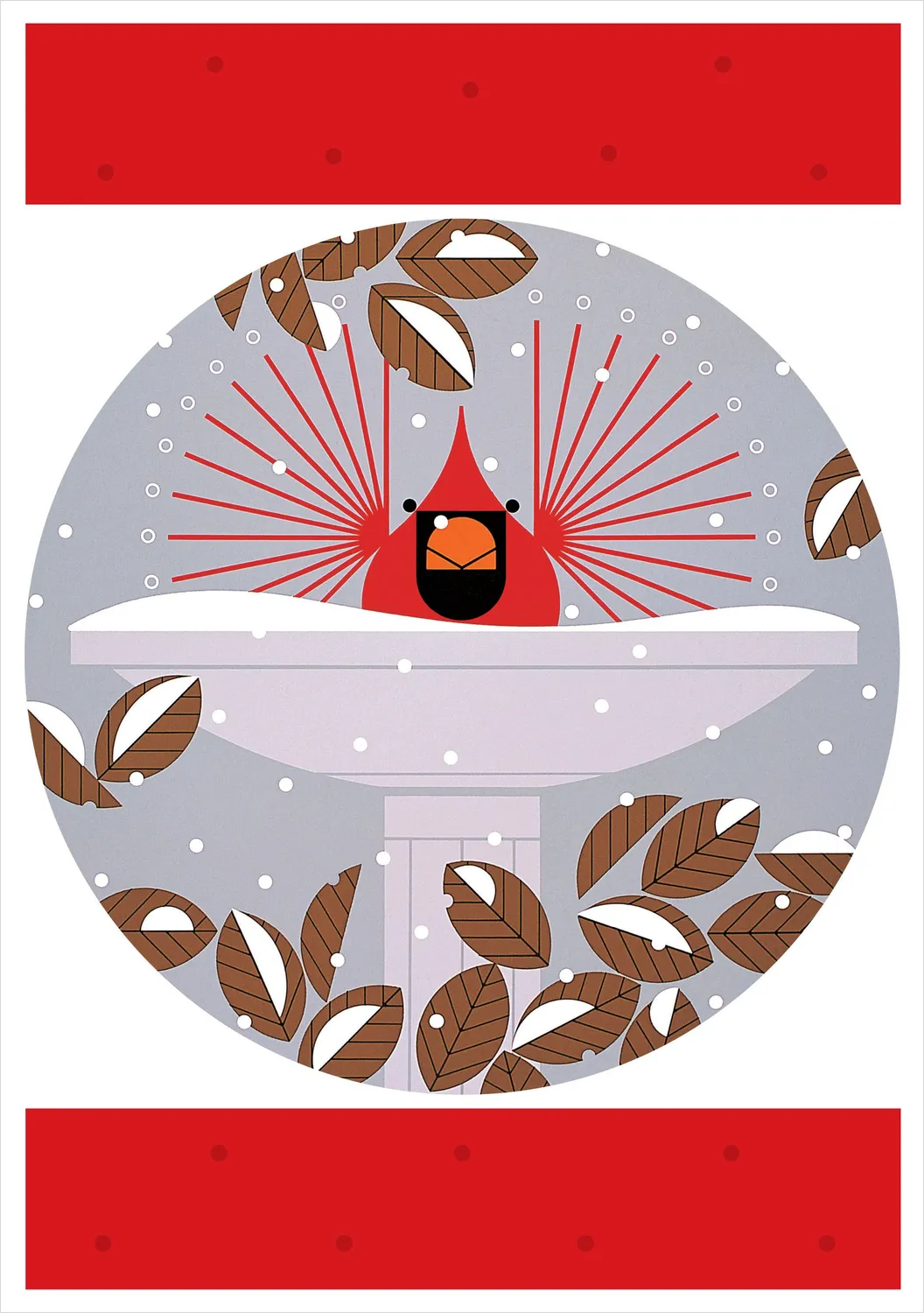 Pomegranate Harper Cool Cardinals julekort 20 stk røde