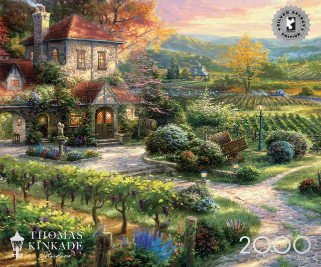 Ceaco Silver Select Thomas Kinkade Wine Country Living puslespil 2000 brikker