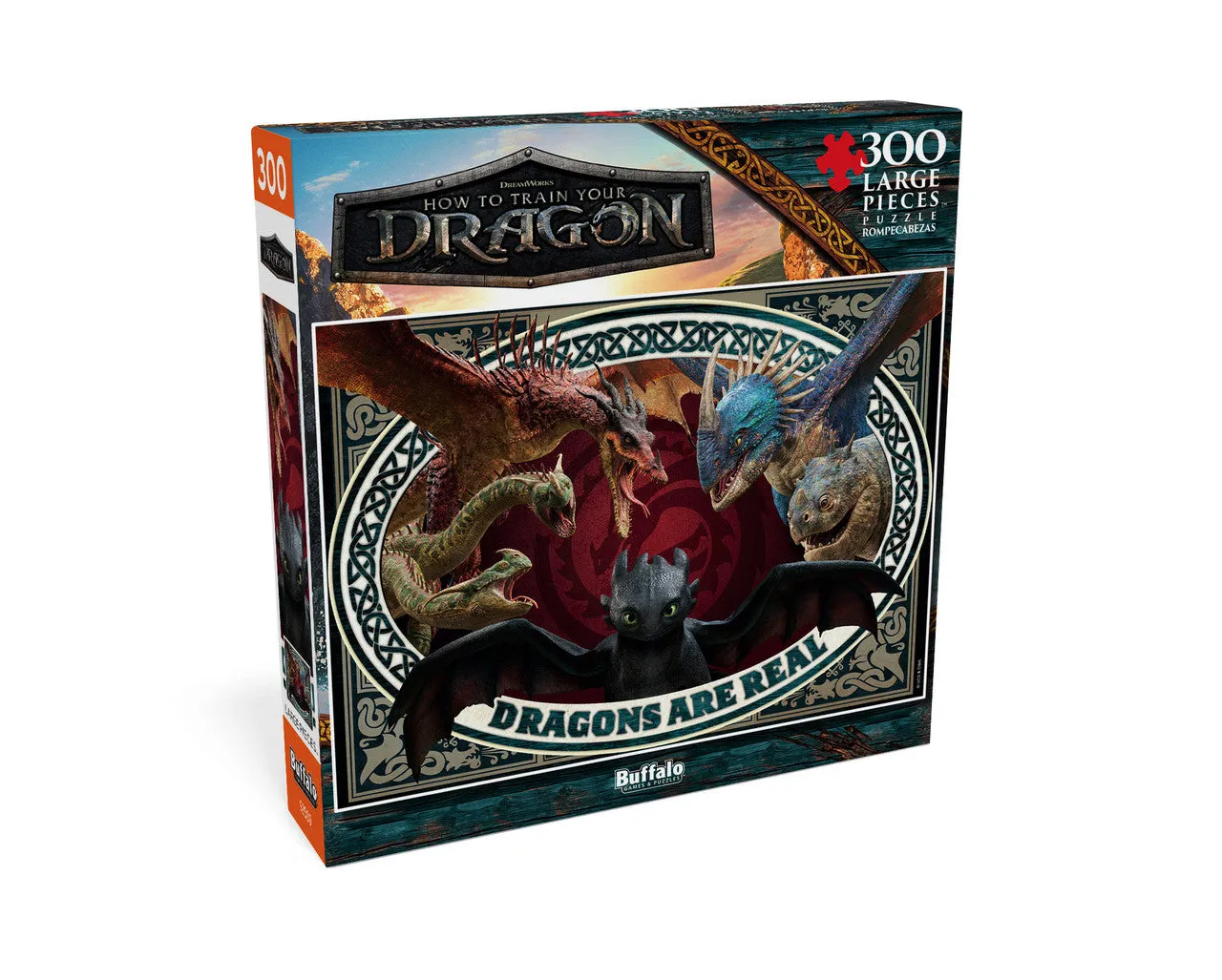 Buffalo Games Dragons Are Real puslespil 300 brikker large