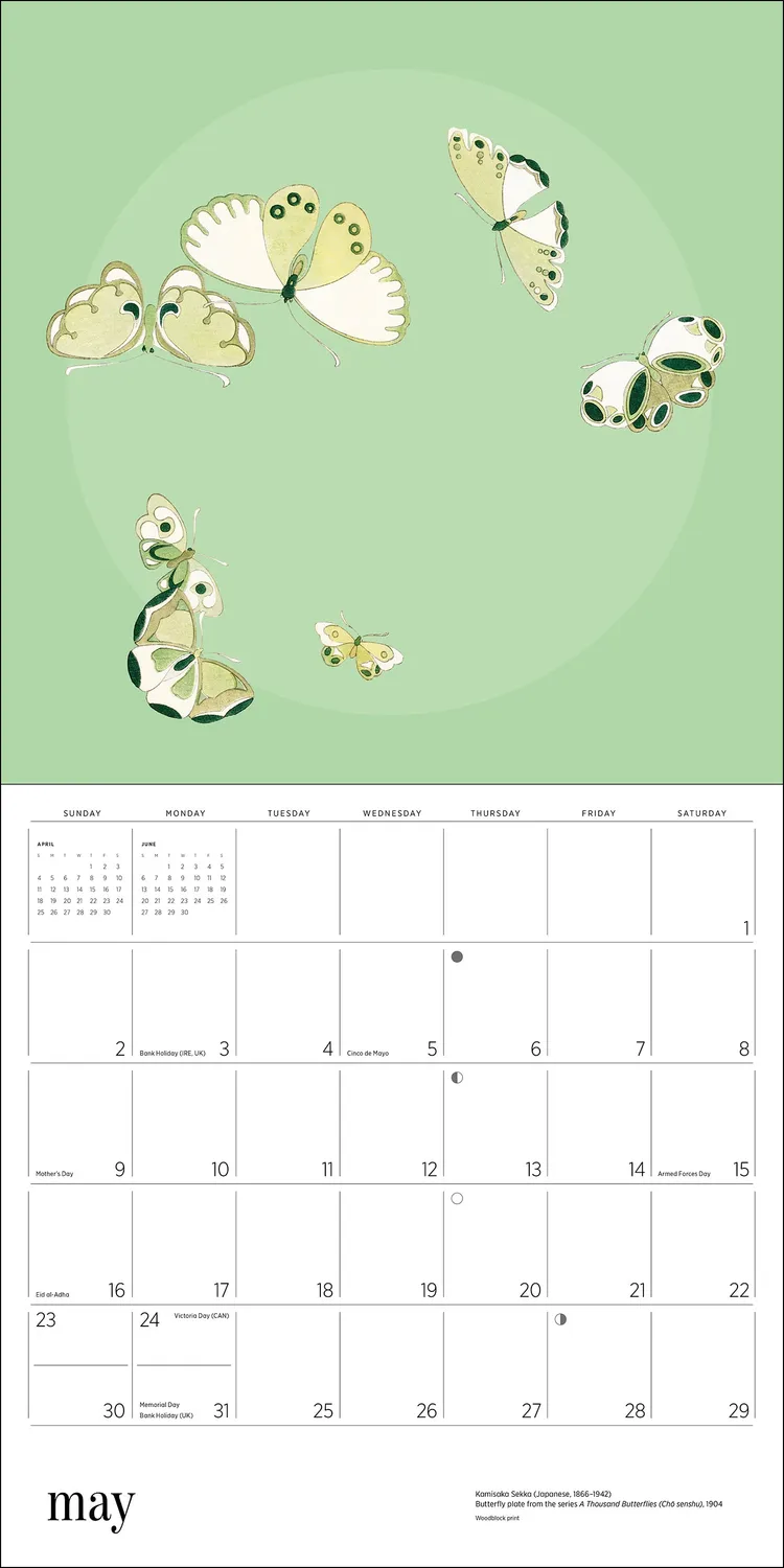 Pomegranate Butterflies vægkalender 2027 sommerfugle