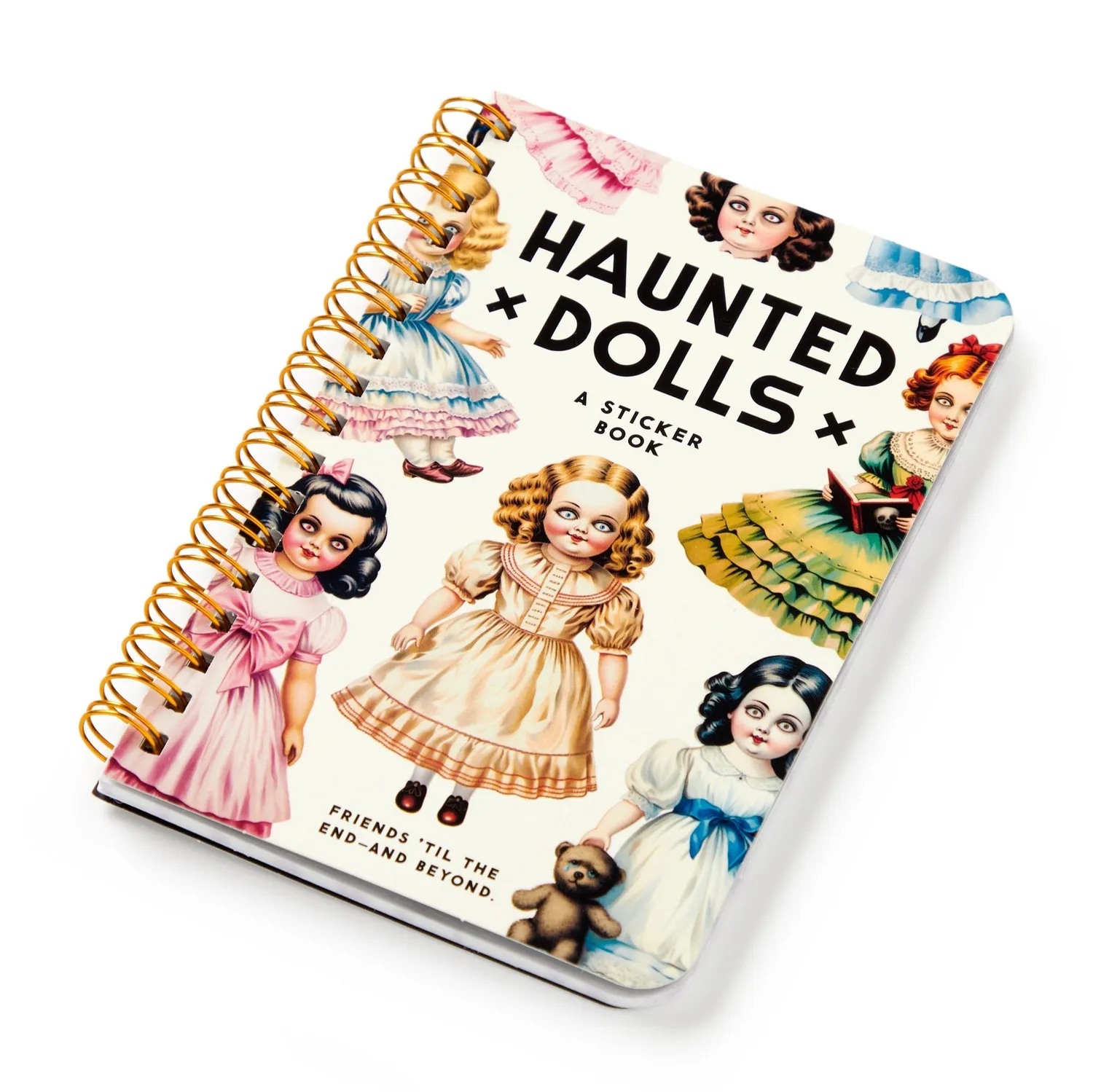 Galison Haunted Dolls klistermærkebog halloween