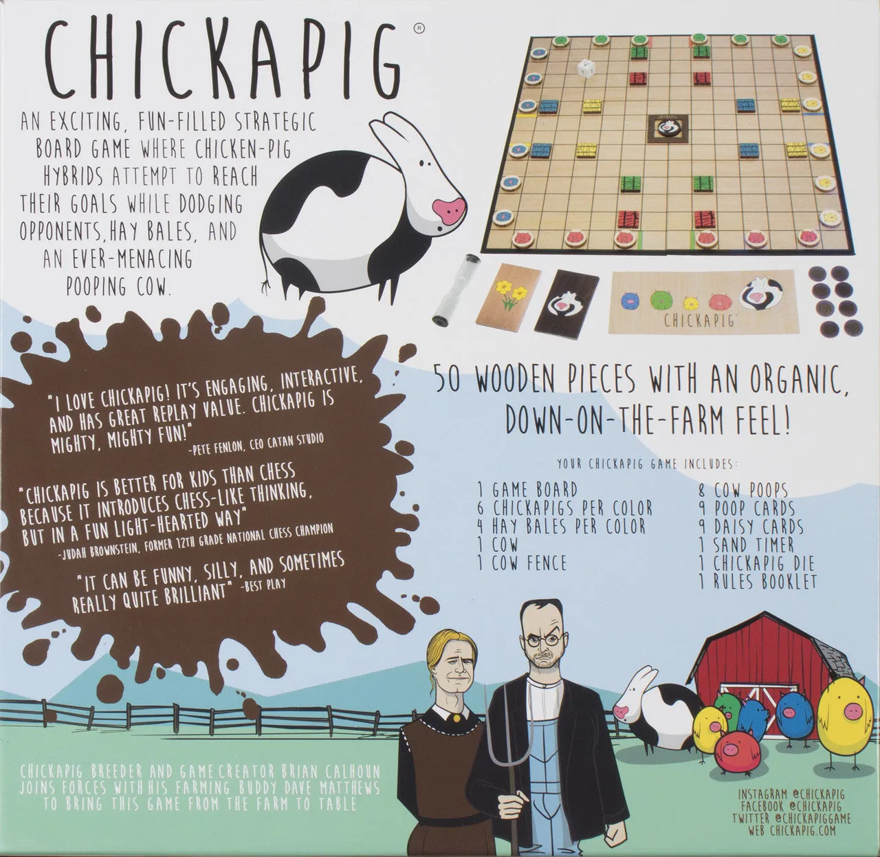 Buffalo Games Chickapig brætspil 2-4 spillere strategi