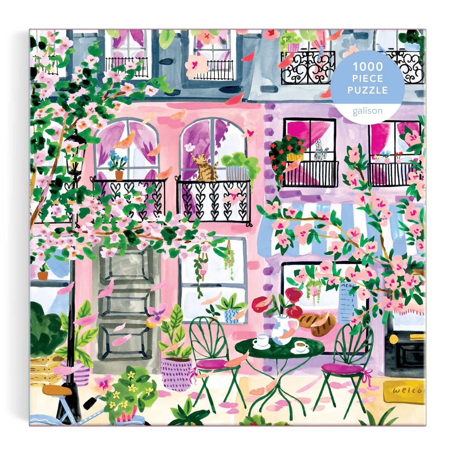 Good Puzzle Co. Cherry Lane Blossoms puslespil 1000 brikker forår