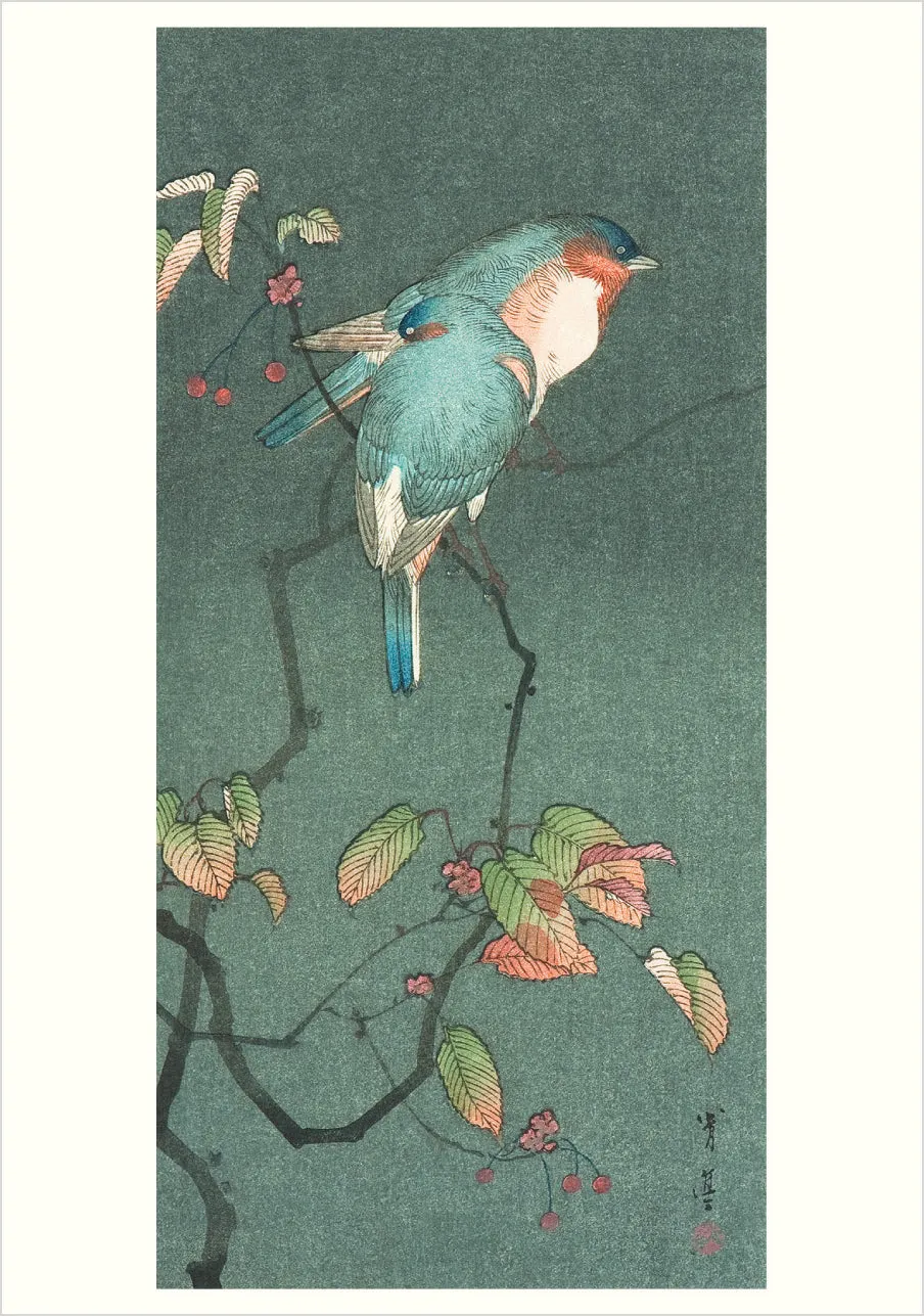Haiku Japanese Art kortsæt 20 stk fugle landskaber