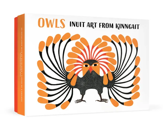 Pomegranate Owls Inuit Art Kinngait kort 20 stk ugler