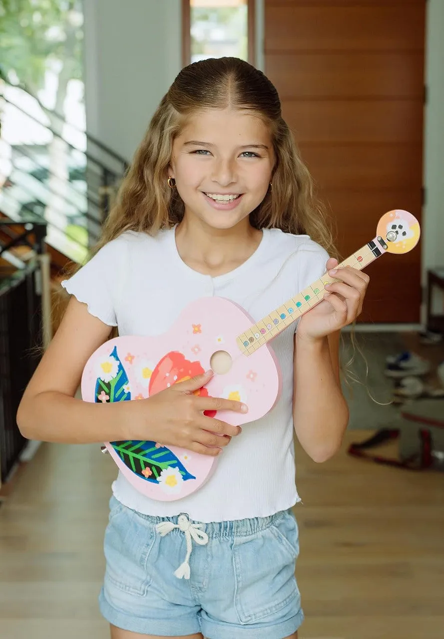 Buffalo Games Tinkertar Pink Floral børneguitar 1-strenget