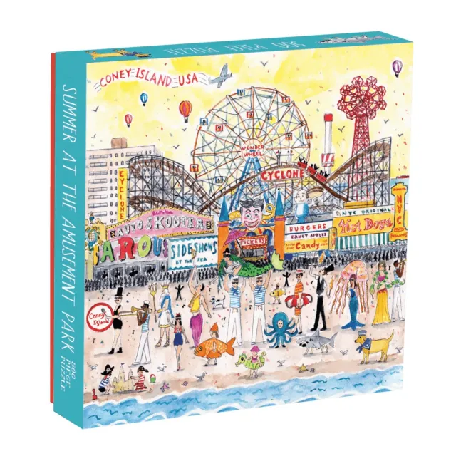 Galison Storrings Summer Amusement Park puslespil 500 brikker tivoli