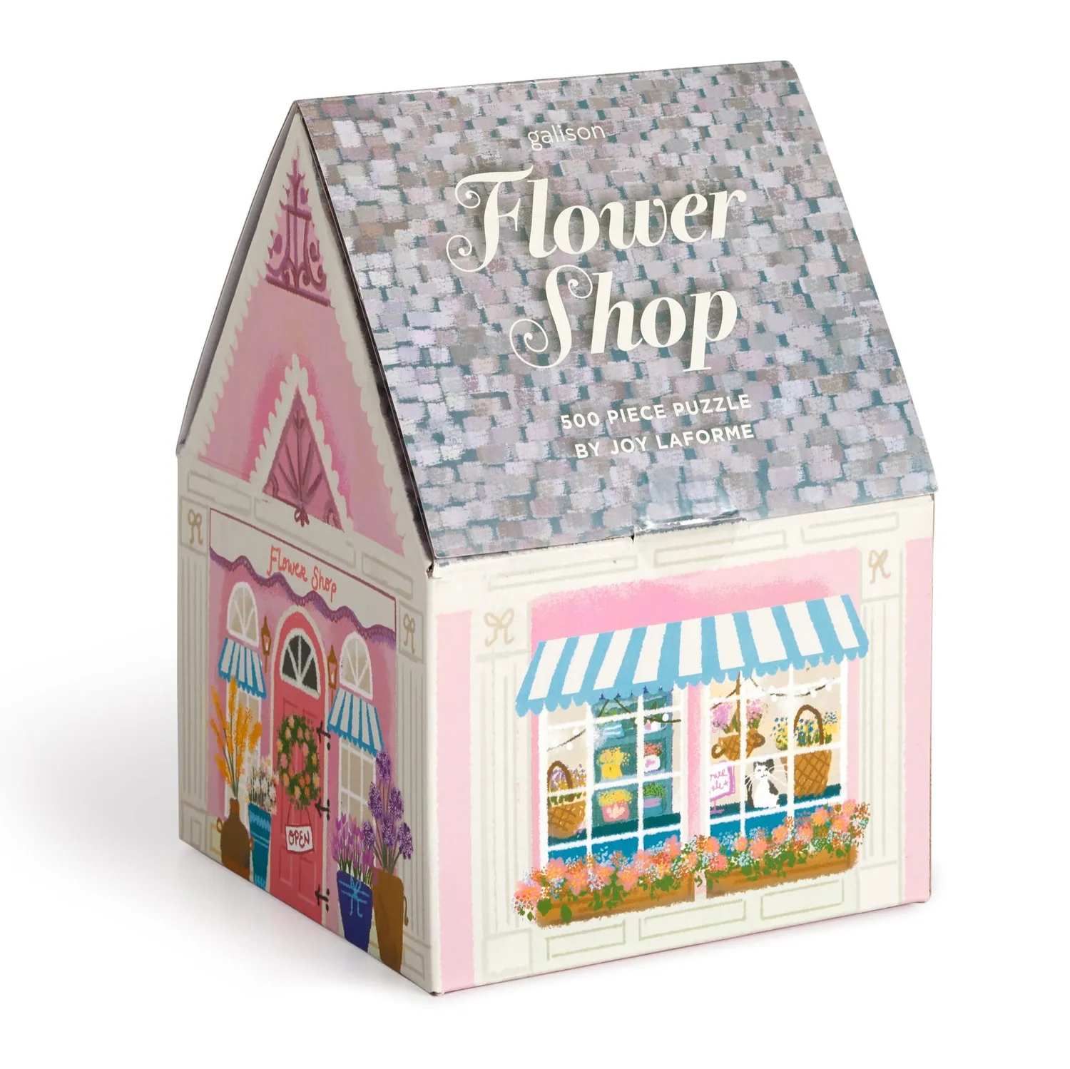 Good Puzzle Co. Joy Laforme Flower Shop puslespil 500 brikker hus