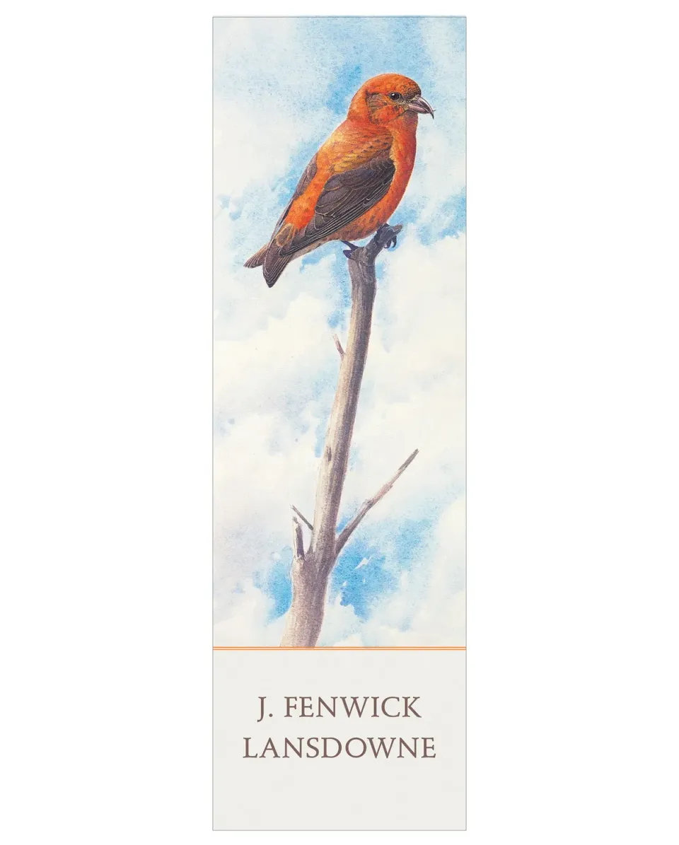 Pomegranate J. Fenwick Lansdowne Red Crossbill bogmærke fugl
