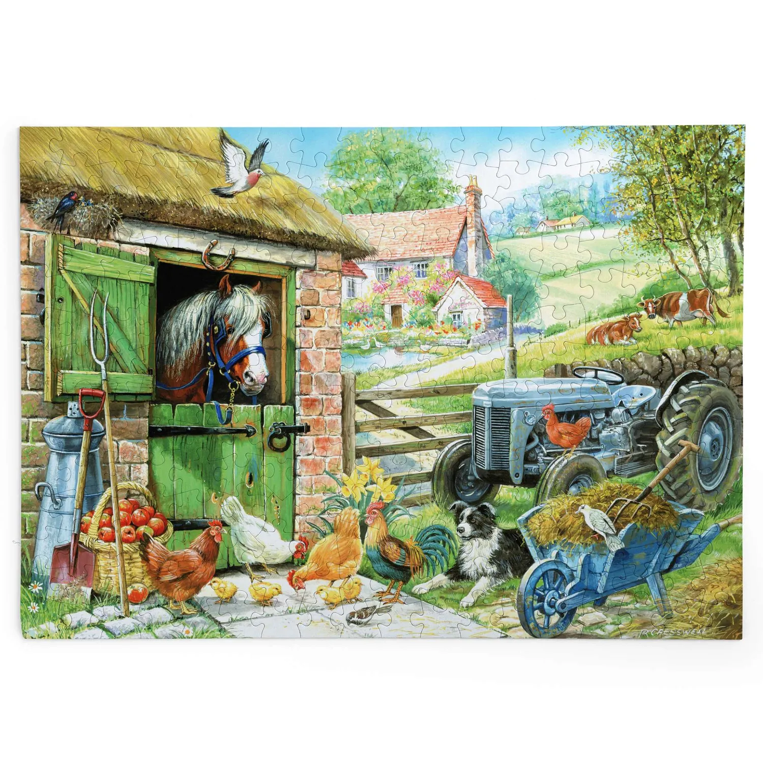 House of Puzzle Down On The Farm BIG 250 puslespil ekstra store brikker