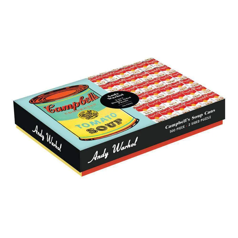 Galison Andy Warhol Soup Can puslespil 500 brikker dobbeltsidet