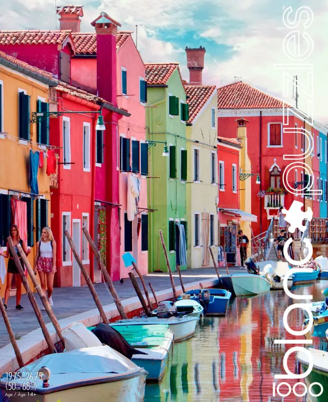 Buffalo Games Blanc Canals of Burano puslespil 1000 brikker Italien