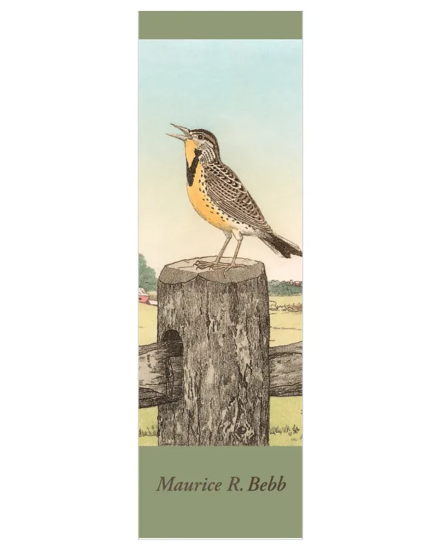 Pomegranate Maurice R. Bebb Meadowlark bogmærke fugl