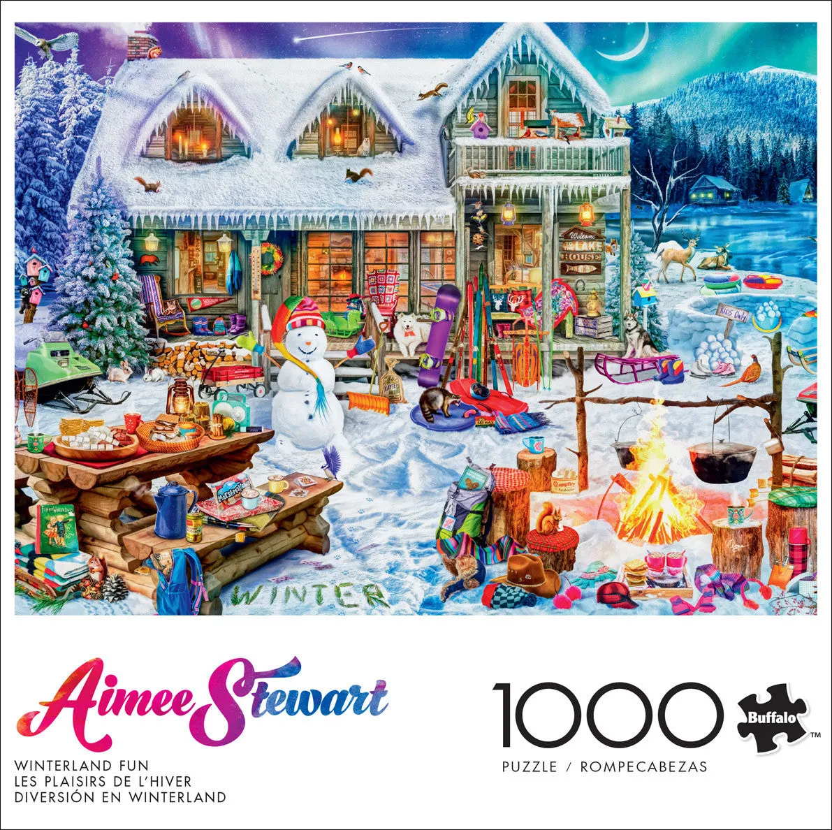 Buffalo Games Winterland Fun puslespil 1000 brikker vinter