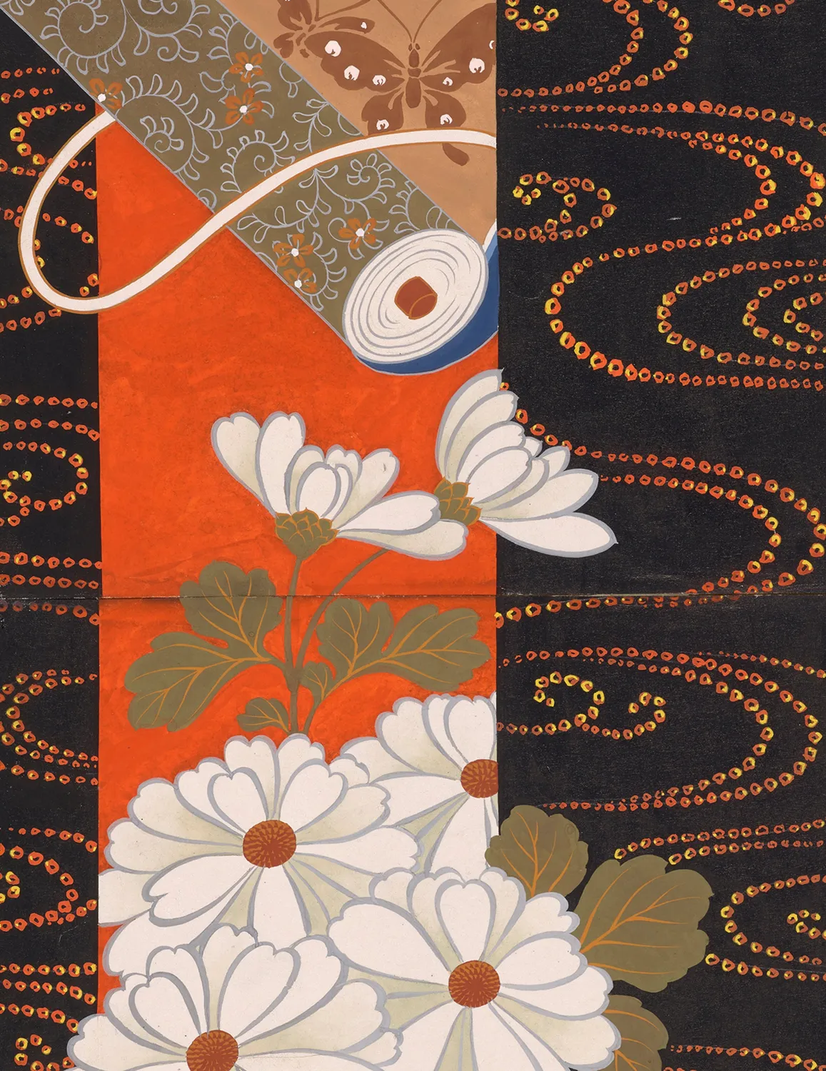 Pomegranate Japanese Decorative Designs brevkort i æske