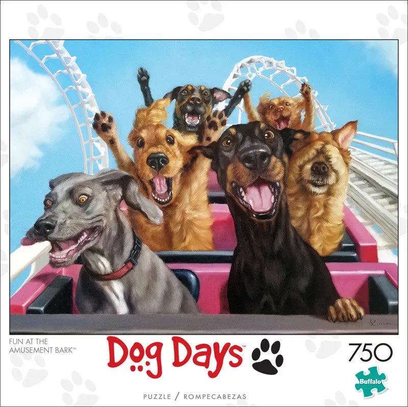 Buffalo Games Dog Days Amusement Bark puslespil 750 hunde