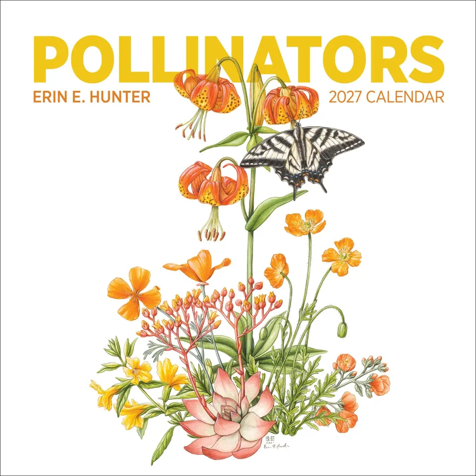 Erin E Hunter Pollinators vægkalender 2027 insekter