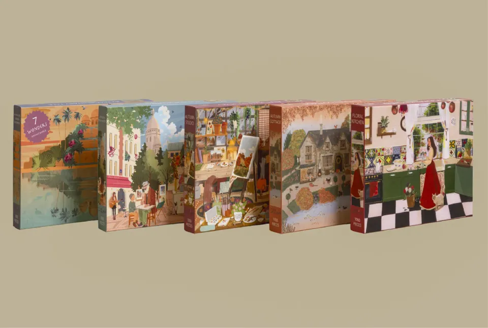 Olleo Puzzle Mystère puslespil 1000 brikker skadet æske