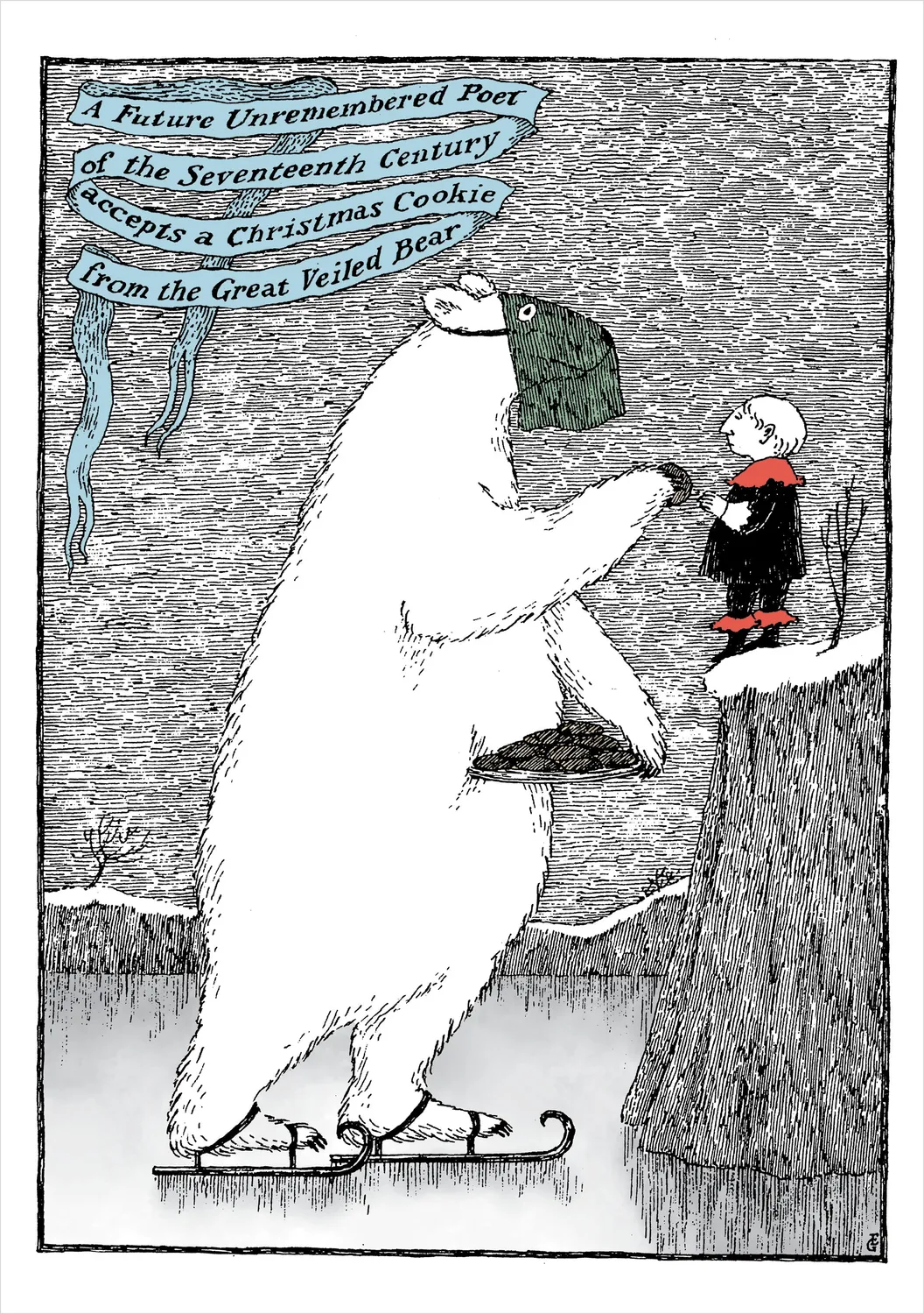 Pomegranate Edward Gorey julekort 20 stk humor