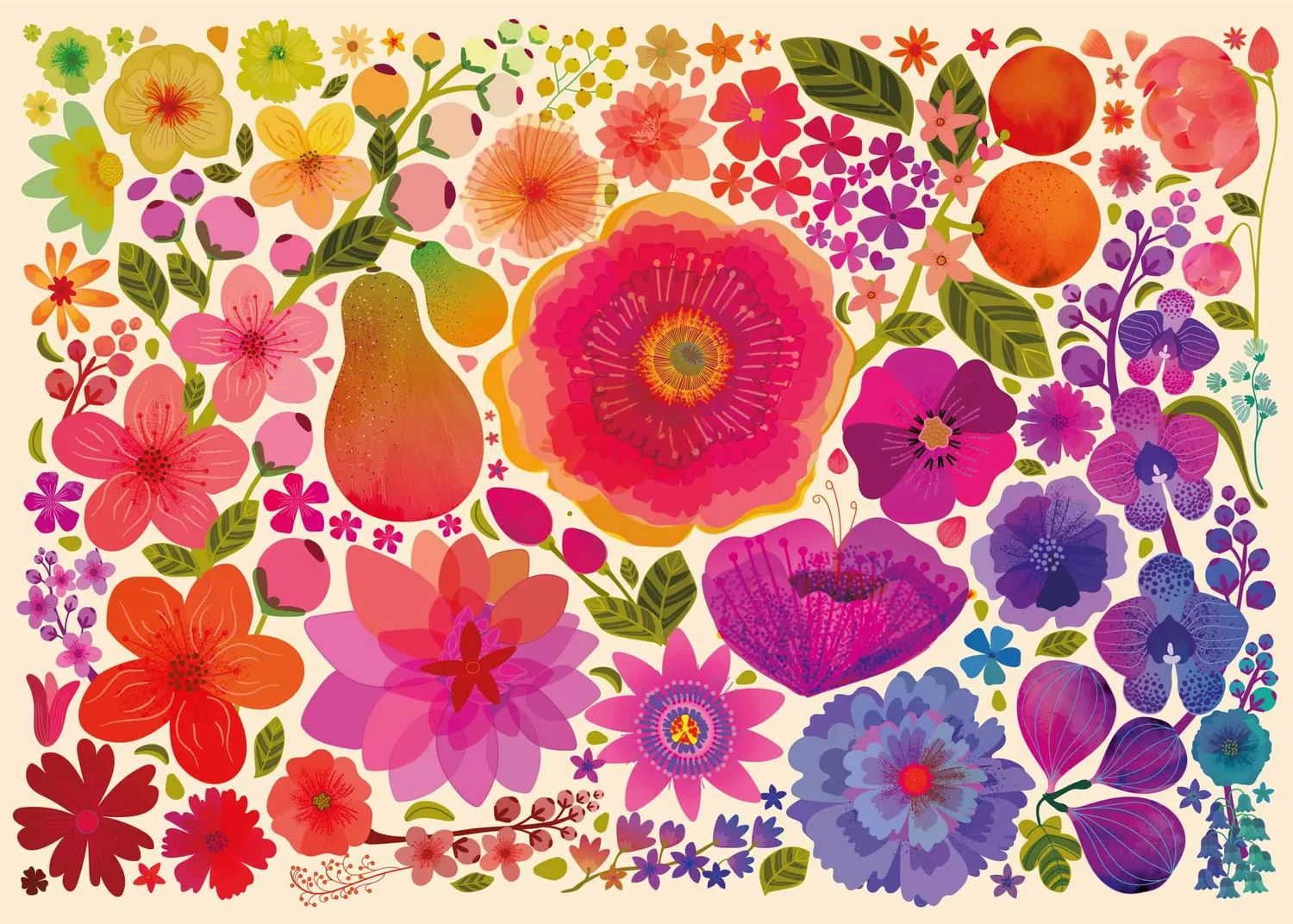 Elena Essex Flowers in Bloom 1000 brikker puslespil blomster