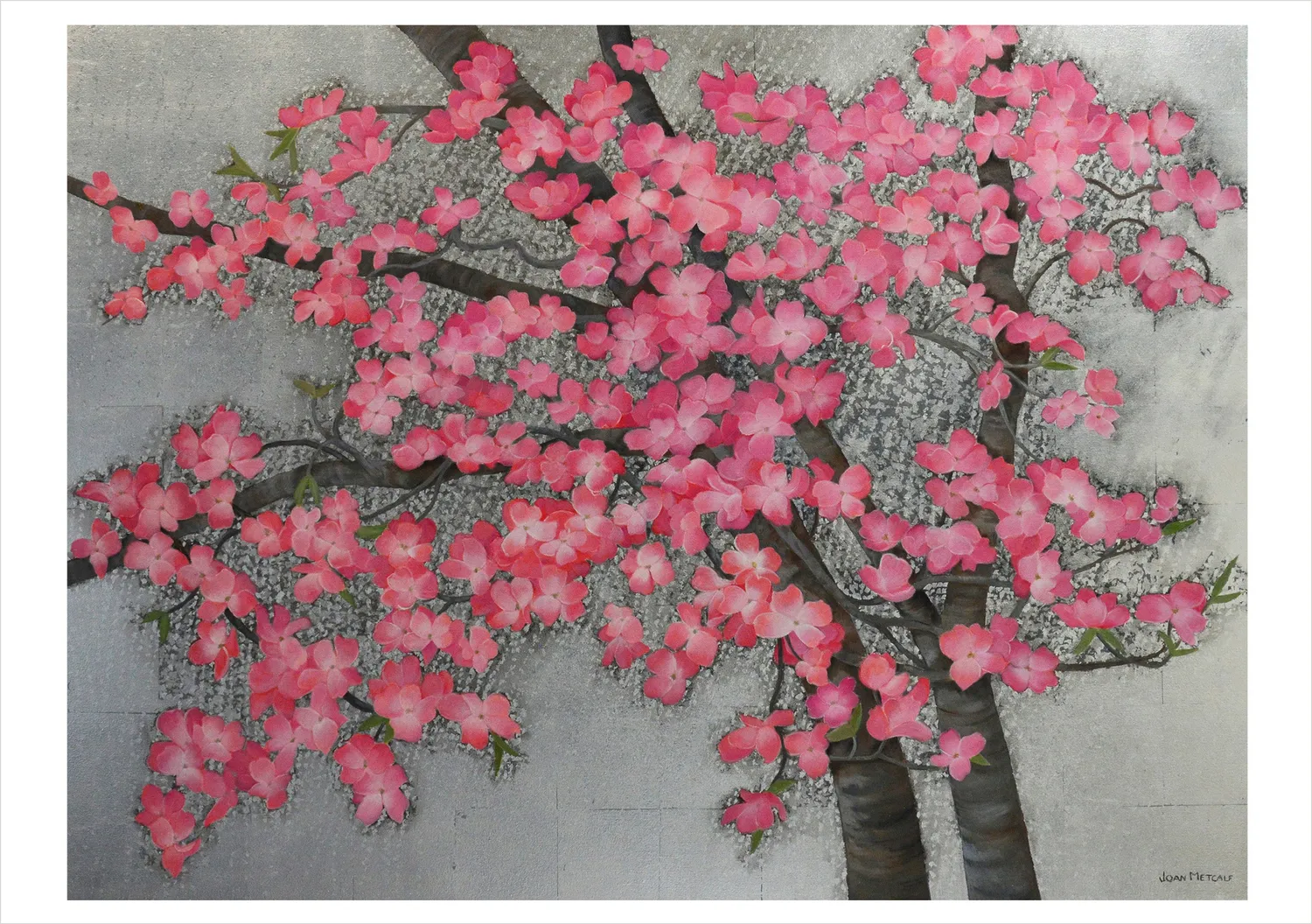 Pomegranate Joan Metcalf Shimmer kortæske blomster