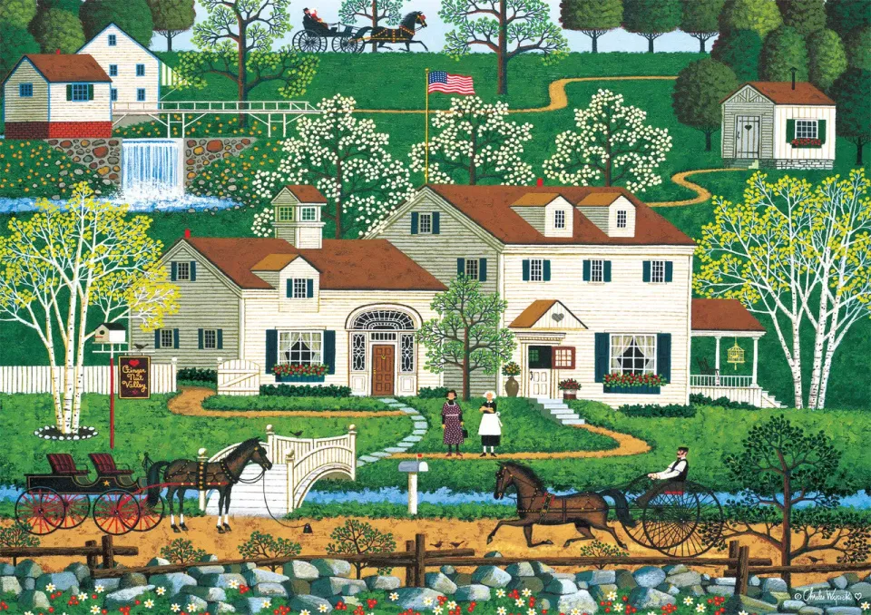 Buffalo Games Wysocki Gingernut Valley puslespil 300 store brikker