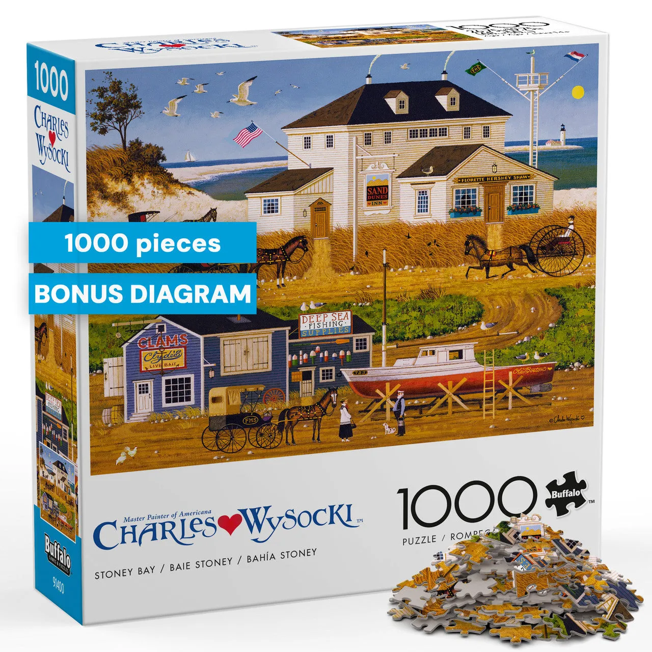 Buffalo Games Stoney Bay puslespil 1000 brikker Wysocki