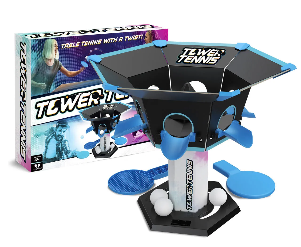 Buffalo Games Tower Tennis bordspil 2 spillere aktion