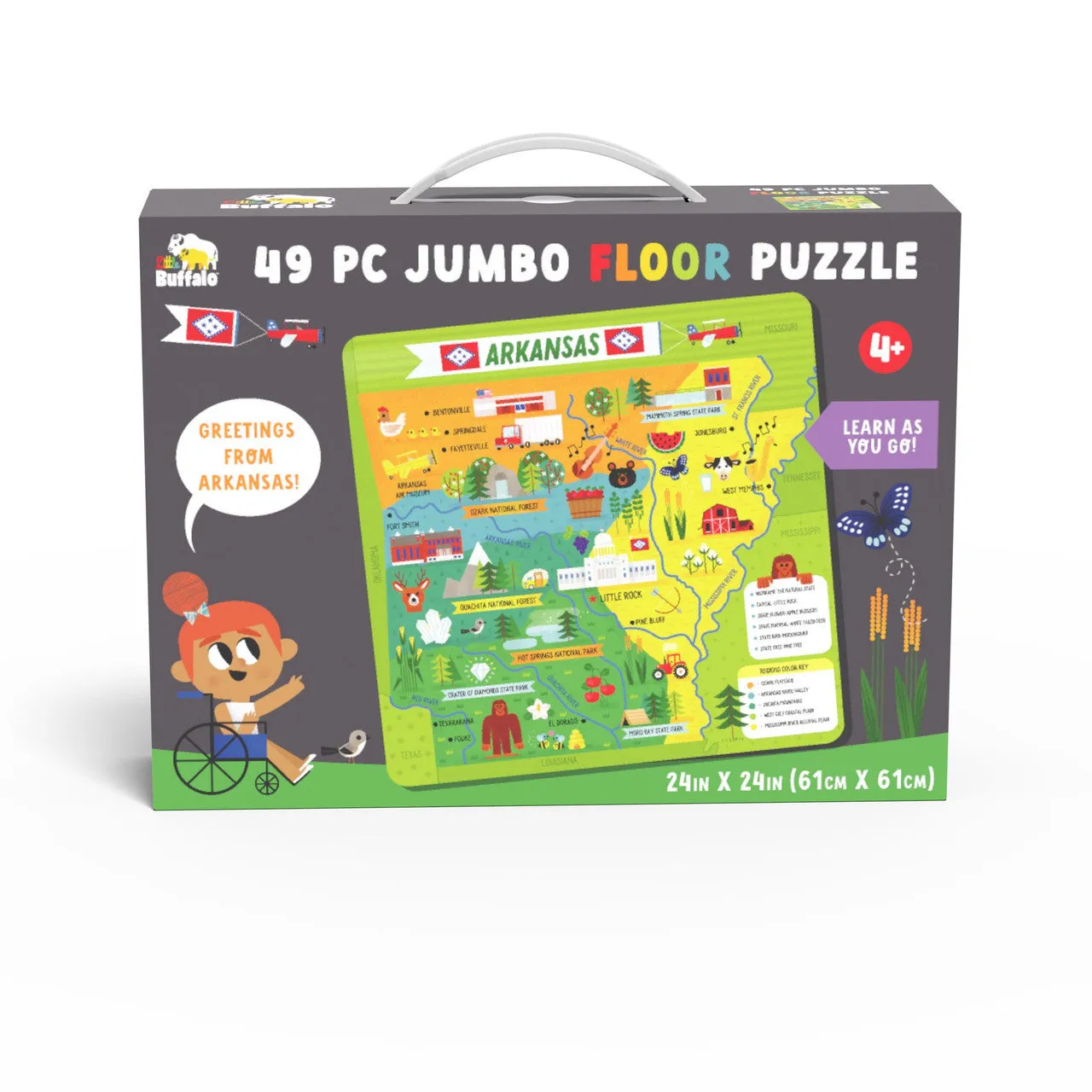 Buffalo Games Little Buffalo Arkansas puslespil 49 brikker 4+