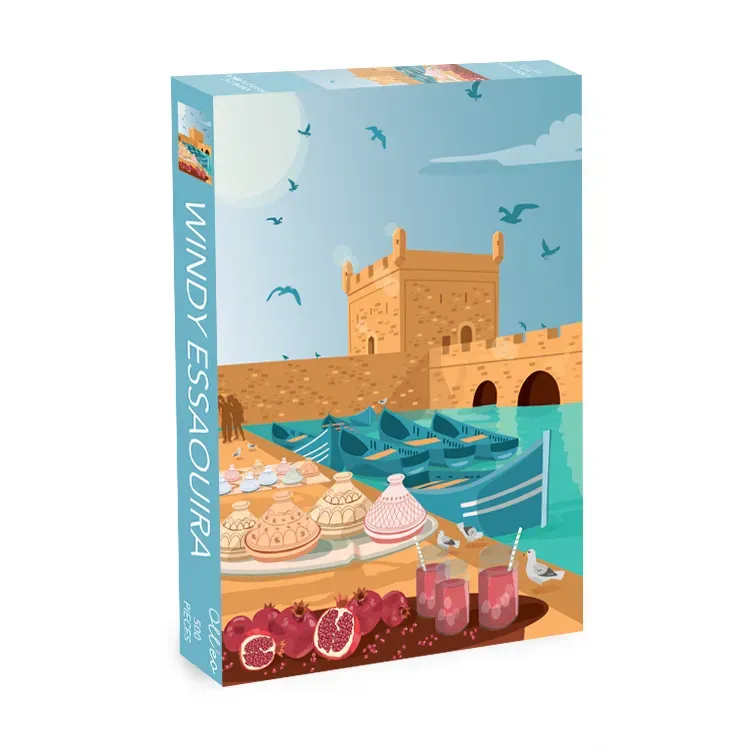 Olleo Windy Essaouira puslespil 500 brikker havn