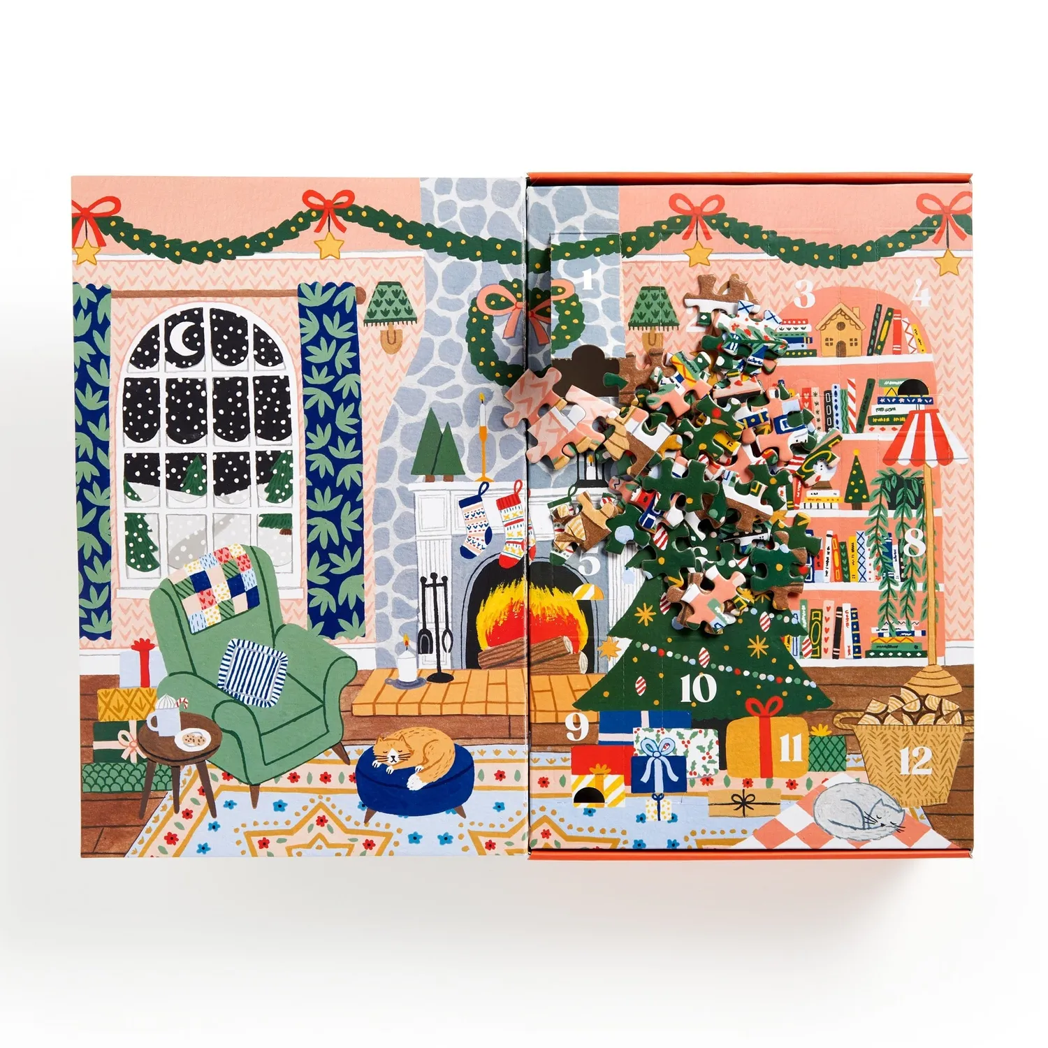 Galison Home for the Holidays adventspuslespil 500 brikker