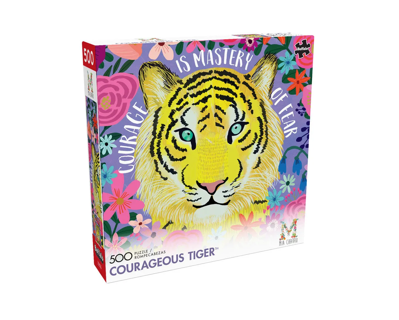 Buffalo Games Mia Charro Courageous Tiger puslespil 500 brikker tiger