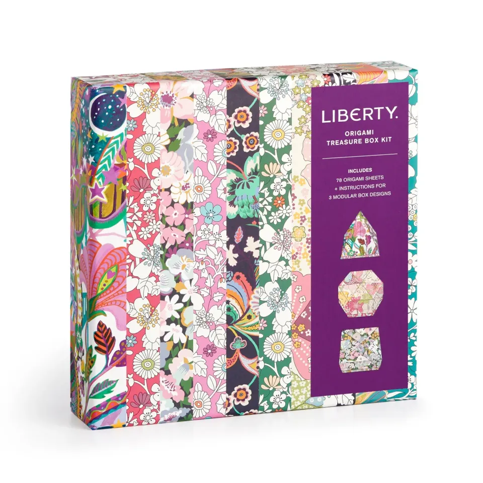 Galison Liberty Origami Treasure Box Kit origamisæt 78 ark