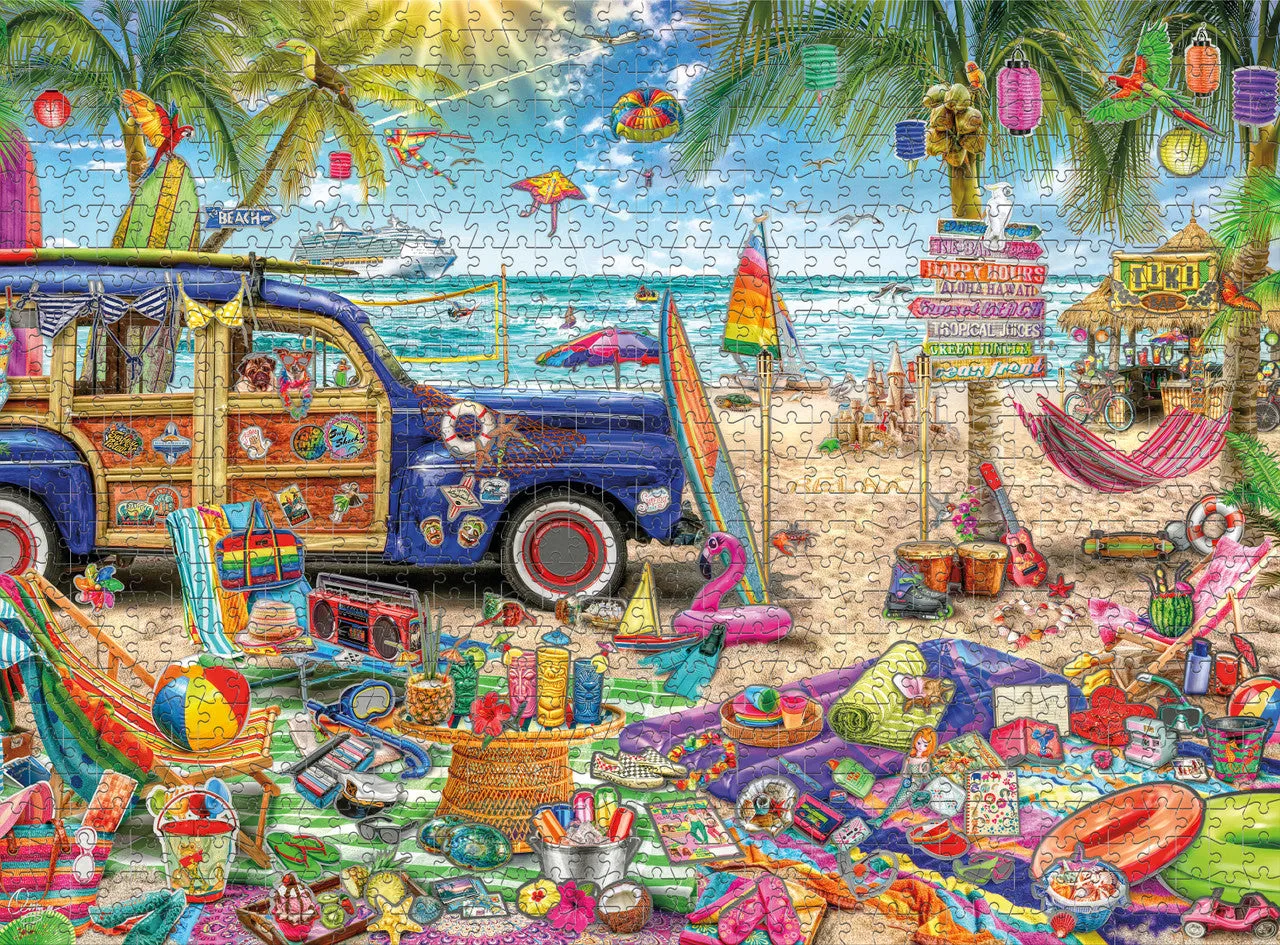 Buffalo Games Silver Select Beach Vacation puslespil 1000 brikker strand