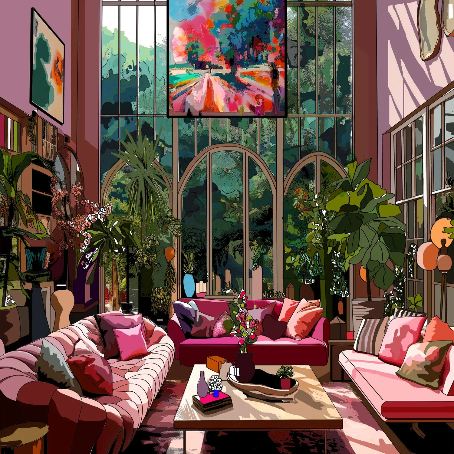 House of Puzzles Miami Living puslespil 1000 brikker