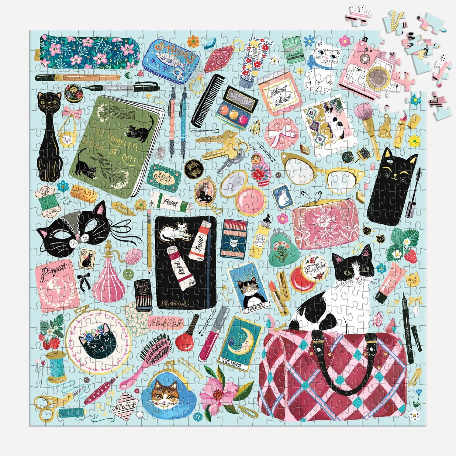 Good Puzzle Co. Purrfect Accessories puslespil 500 brikker folie katte